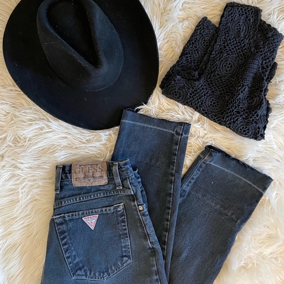 Vintage GUESS faded black/charcoal denim jeans, made in Canada π¨π¦ , size 32 - Picture 13 of 16